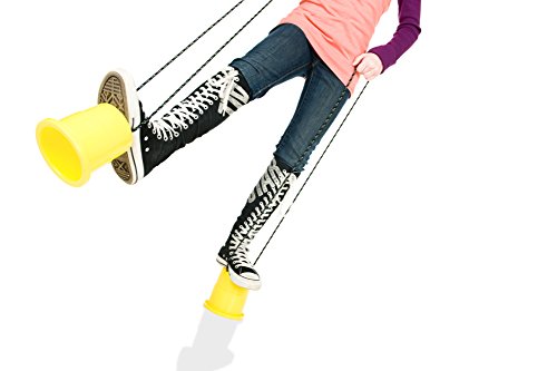 Just Jump It Set of 2 EZ Steppers - Active Indoor and Outdoor Activities for Kids - Can Stepper Toys - Red