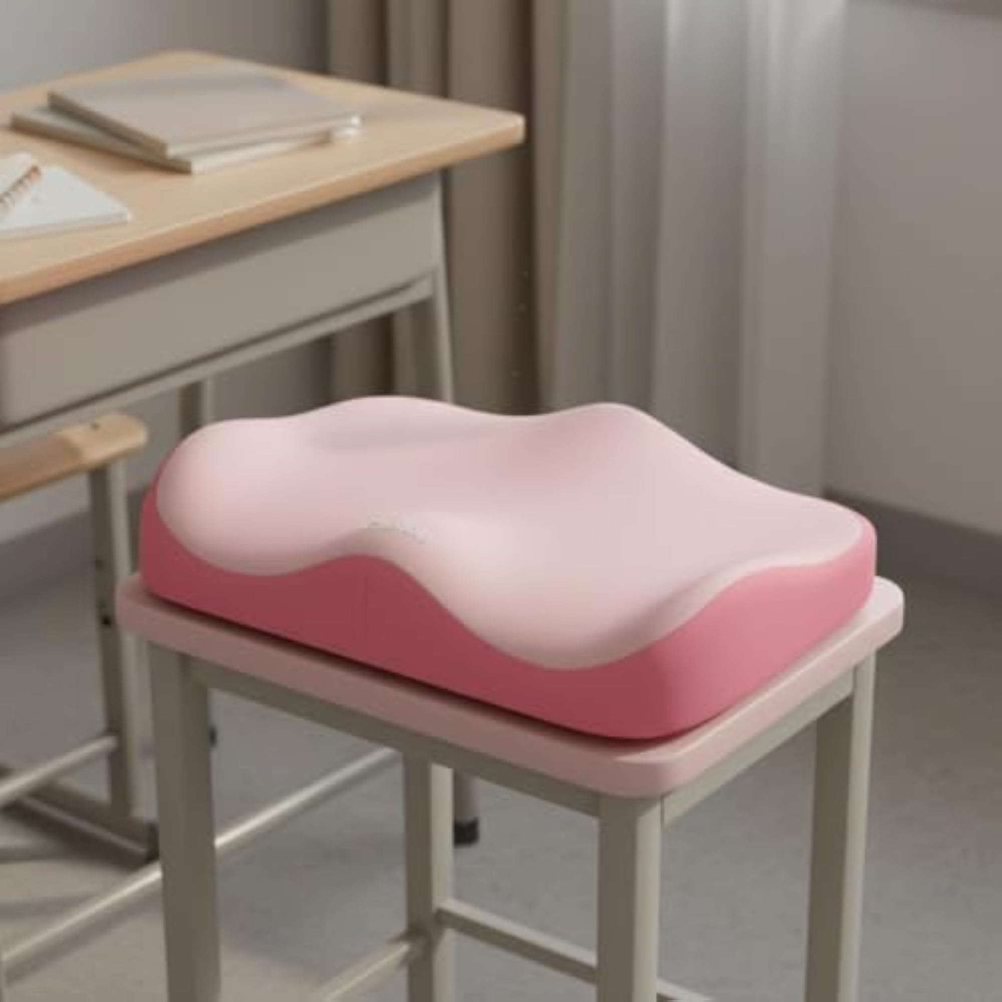 Height Boosting Memory Foam Posture Cushion, Adjustable Straps