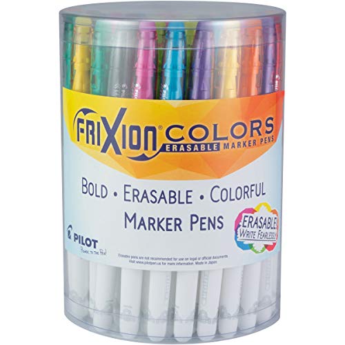 FriXion marqueurs de couleur Pilot à pointe grasse pour organiser le bureau et la maison