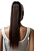 Produktbild PRETTYSHOP 60cm Haarteil Zopf Pferdeschwanz Haarverlängerung Glatt Braun Mix HC19