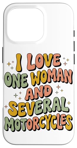 Groovy I Love One Woman And Some Motorcycle �X�}�z�P�[�X iPhone 16 Pro �p