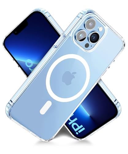 Image of WOW IMAGINE Ultra-Hybrid Back Case Cover for iPhone 13 Pro | Compatible with MagSafe | Drop and Camera Protection | Shock Proof Crystal Clear Mobile Back Case (PC+TPU, Transparent)