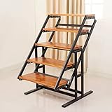 tavolo massello rovere 【Deformabile】 Questo tavolo multifunzionale può essere ripiegato in un tavolo delle dimensioni di una console o espanso secondo necessità per sfruttare al meglio i tuoi piedi quadrati.