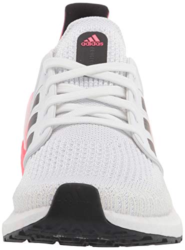 Adidas Men's Ultraboost 20 Running Shoe, White/Black/Signal Pink, 10 D (M) #TOP1