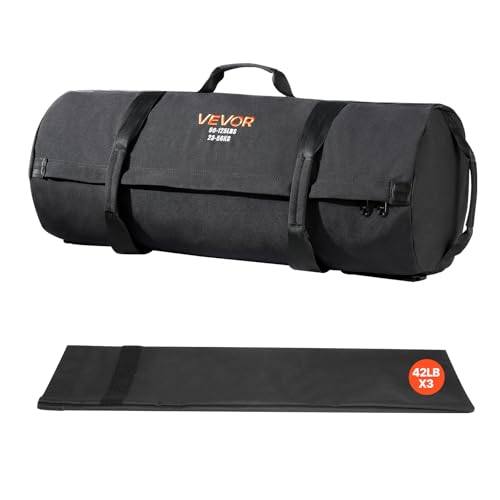 VEVOR Workout-Sandsack, strapazierfähige Powerbags Sandsack-Trainingstasche mit Griffen, 23-56 kg fâ€¦ – Miniatur