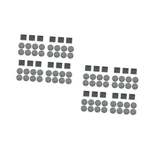 2 Juegos Almohadilla De Agujero Inferior para Maceta Base De Maceta Kit De Terrario Malla De Plastico Accesorios Jardin Almohadilla De Malla para Agujeros De Maceta 120 Piezas * 2 PATKAW