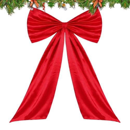 Extra große Weihnachtsschleife, 65x105cm Weihnachtsbaumspitze...