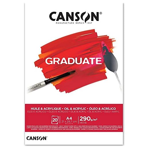 Canson Graduate Óleo & Acrílico Bloc Encolado A4 20H Fino 290g