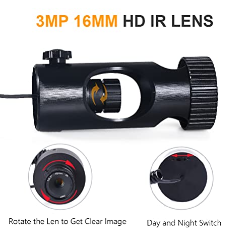 Digital Night Vision Scope Video Camera for Riflescopes Hunting IR Optics Sight 720P Video/Photo with 4.3 inch HD Display and Infrared Flashlight 32GB Micro SD Card…