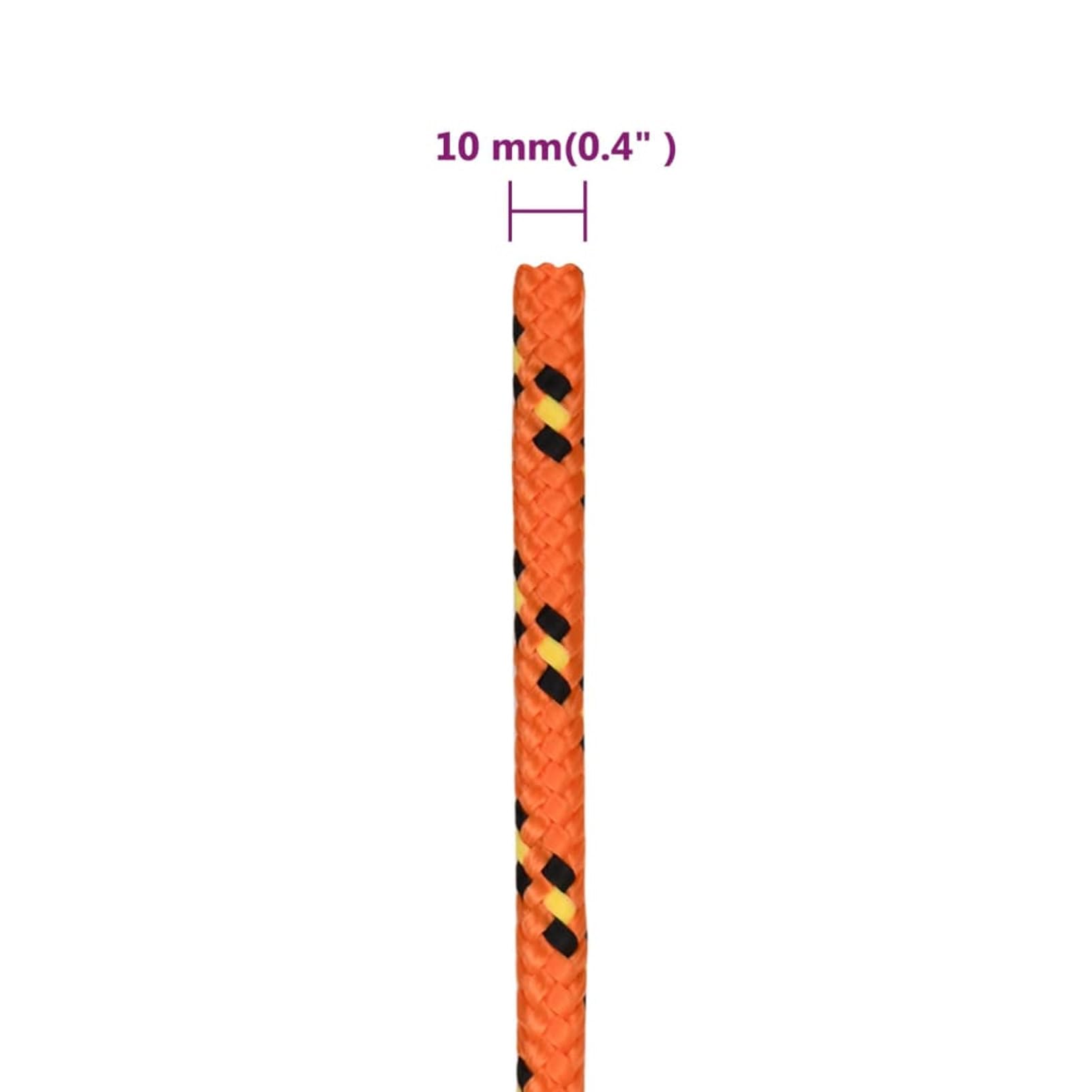 BaraSh Bootsseil Orange 10 mm 50 m Polypropylen Paracord Climbing Rope Mehrzweckseil