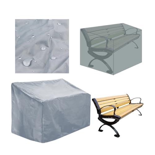 Housse pour banc de jardin noir 3 places bâche de protection imperméable 162x66cm