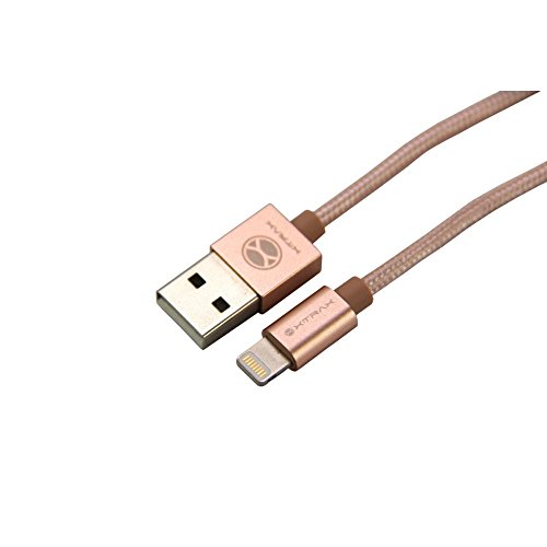 Cabo Xtrax MFI (Iphone) - 1, 5m ponta de aluminio - rose gold, Xtrax, Cabo Xtrax MFI (Iphone) - 1, 5