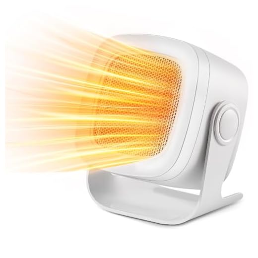 HyAdierTech Calefactor Eléctrico, Mini Calefactor Cerámico, Calefactor Ventilador Portátil Calefactor de Aire 2 Configuraciones Calor, Ceramico Silencioso Estufa Electrica Para Oficina Hogar Acampar