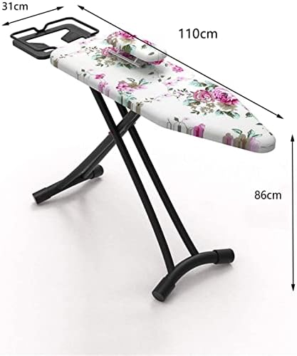 Adjustable Folding Ironing Board, Metal Ironing Table for Home, Living Room & Bedroom, Space-Saving Design (Color A, Size 110 * 31 * 86cm)