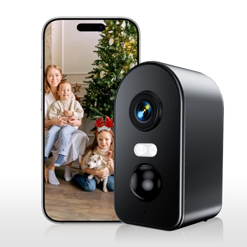 4G LTE Cellular Security Camera Indoor, No WiFi Wireless Camera with SIM Card & Unlimited Data Plan, 2K Security Camera with Motion Detection, Color Night Vision, 2-Way Talk for Remote Areas