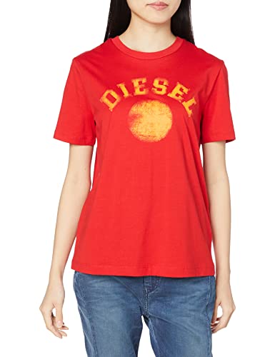 (ディーゼル) DIESEL レディース 半袖 Tシャツ ロゴ A099720GRAI M レッド 42A