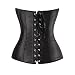 Beauty-You - Corsé de satén para mujer Negro Negro ( XXX-Large