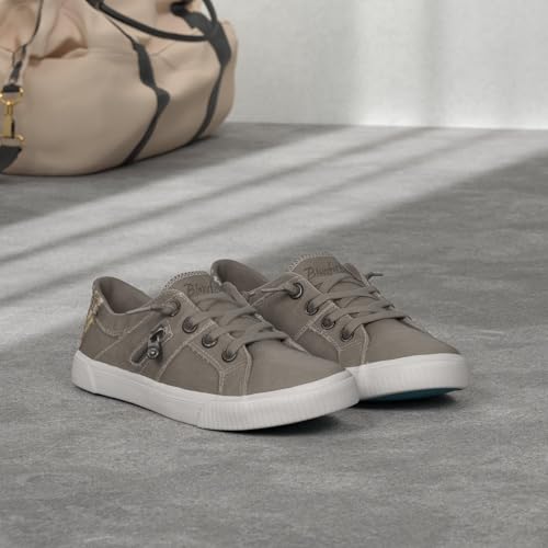 Blowfish Malibu Women's Fruit Sneaker, Wolf Gray Smoked Canvas, 8.5 by Blowfish Malibu - Used condition - Image 2