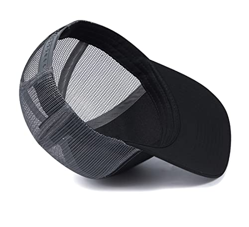 Image of Quanhaigou Trucker Hat - Mesh Snap Back - Unisex Adjustable Baseball Cap - Outdoor Hats for Men Women