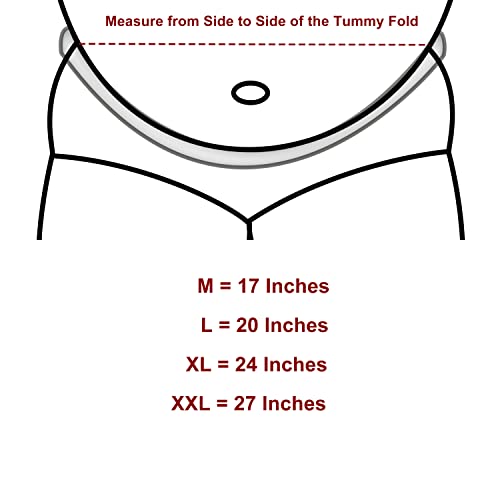 Tummy Liners for Sweat Rash -Brushed Cotton on Both Sides- Plus Size Under Belly Sweat Liners Belly Pad Belly Band for Skin Rash – 3PCS (XX-Large)