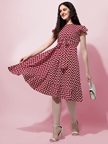 Image of OOMPH! Women's Fit and Flare Knee Length Dress