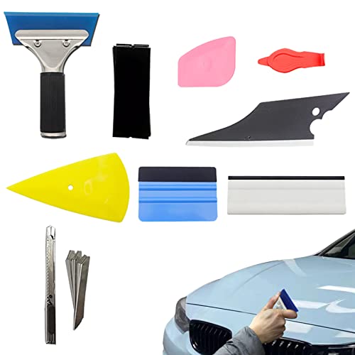 Pengzi 3 Pcs Kit de tonalidade da janela do veículo - Ferramenta Squeegee Aplicador Raspador Ferrame