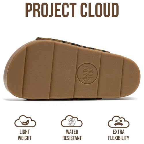 Image of Project Cloud Kids Sandals for Girls - Girls Sandals with Adjustable Buckle Closure, Comfortable Plush & Soft Insole w /Wedge Design Non-Slip Outsole