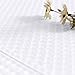 JINCHAN White Kitchen Curtains 36 Inch Tier Curtains Waffle Woven Textured Cafe Curtains Half Window Curtain Set Rod Pocket Light Filtering for Bathroom Sink Laundry Room Basement RV 2 Panels