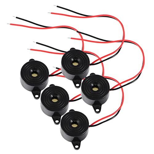 COSMEVIVI Electric Tone Buzzer Electronic Buzzer Alarm 2-Wire Leads High Voice Pressure 3-24v Voltage
