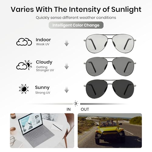 Image of Cyxus Aviator Sunglasses for Men Polarized UV400 Protection 1489 | Anti Glare,Davos Style,Military Pilot Sunglasses,Ideal for Driving Hiking Travel Outdoor Activities