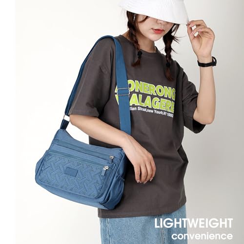 Apparent Crossbody Bag, Large Capacity Waterproof Nylon Shoulder Messenger Bag, Multi Pocket Crossbody Bag for Women3