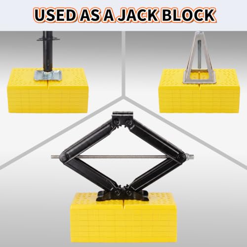 Image of OULEME 8PK RV Leveling Blocks, 17 inchx8.5 inchx1 inch Stackable Camper Trailer Leveler