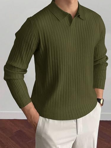 Image of Noble Monk Relax Fit |Textured| Lycra | Polo Neck T-Shirt