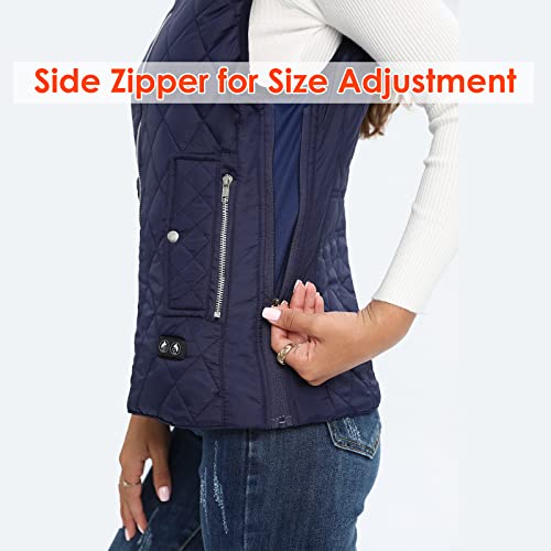 Semanjll Heated Vest For Women, 6 Heated Zones Neck Heated Women Heated Vest Coat(10400Mah Battery Pack Included #TOP3