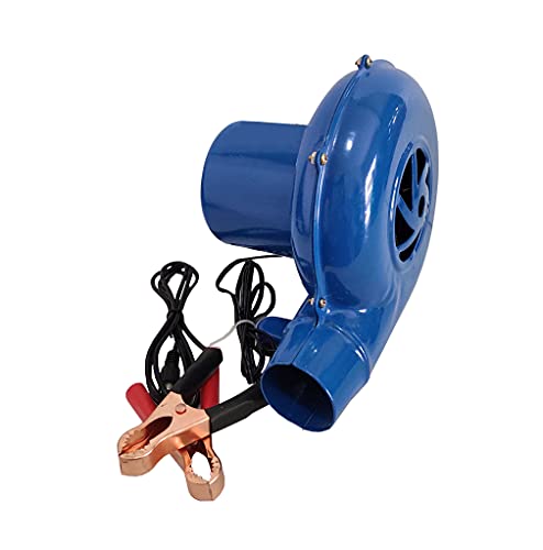 Soplador de barbacoa de 12 V, herramientas de combustión para el hogar con clip para cargar botella, ahorro de energía y viento fuerte, soplador eléctrico pequeño de 30 W (60 W)