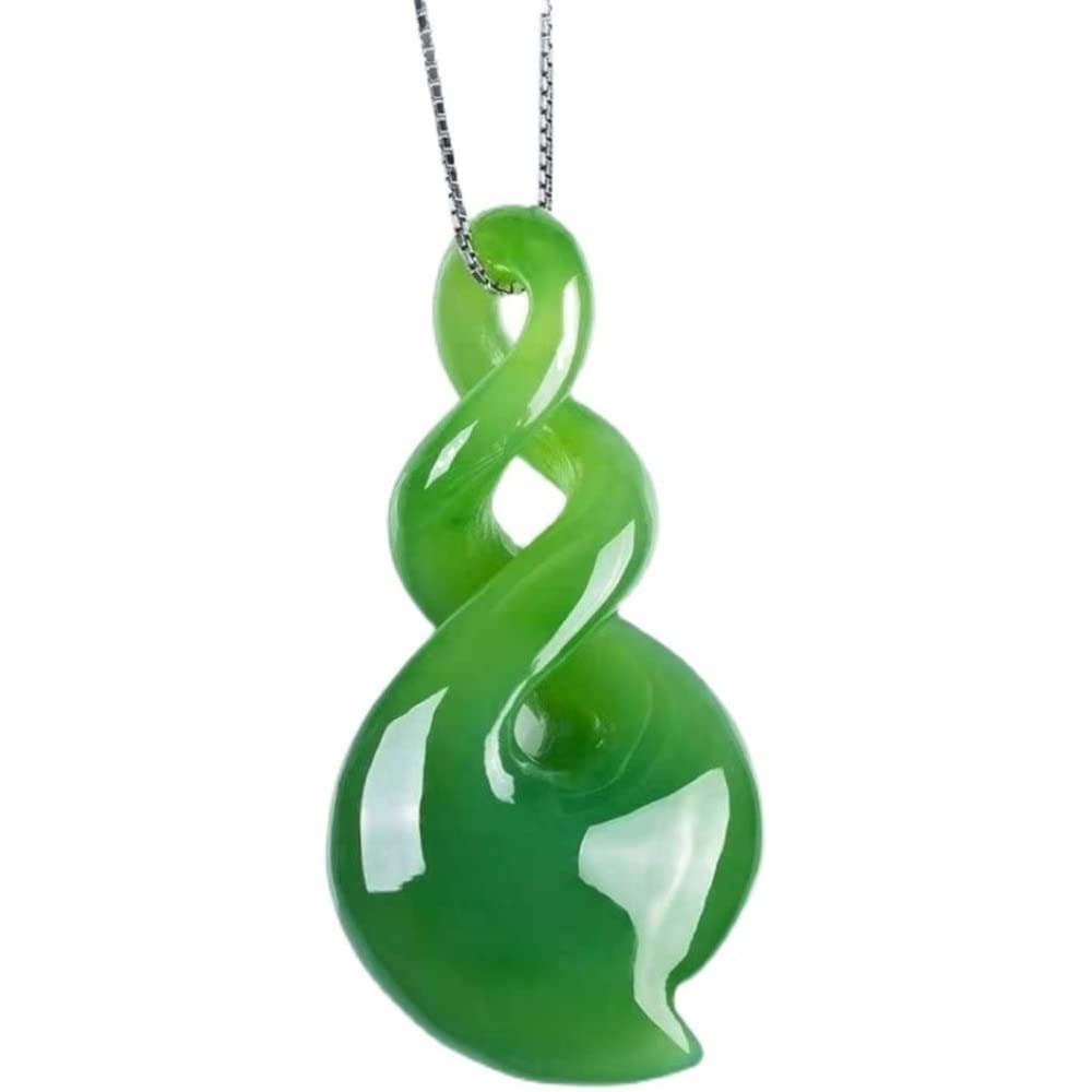 Collier en jade vert symbole d'union éternelle et de force intérieure - 6