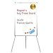 Dry Erase Easel - 24 × 36 Magnetic Dry Erase Board with Stand Adjustable Height, Smooth, No Dazzling & Durable Surface, Lightweight & Portable Tripod Whiteboard, Versatile Dry Erase Whiteboard Easel