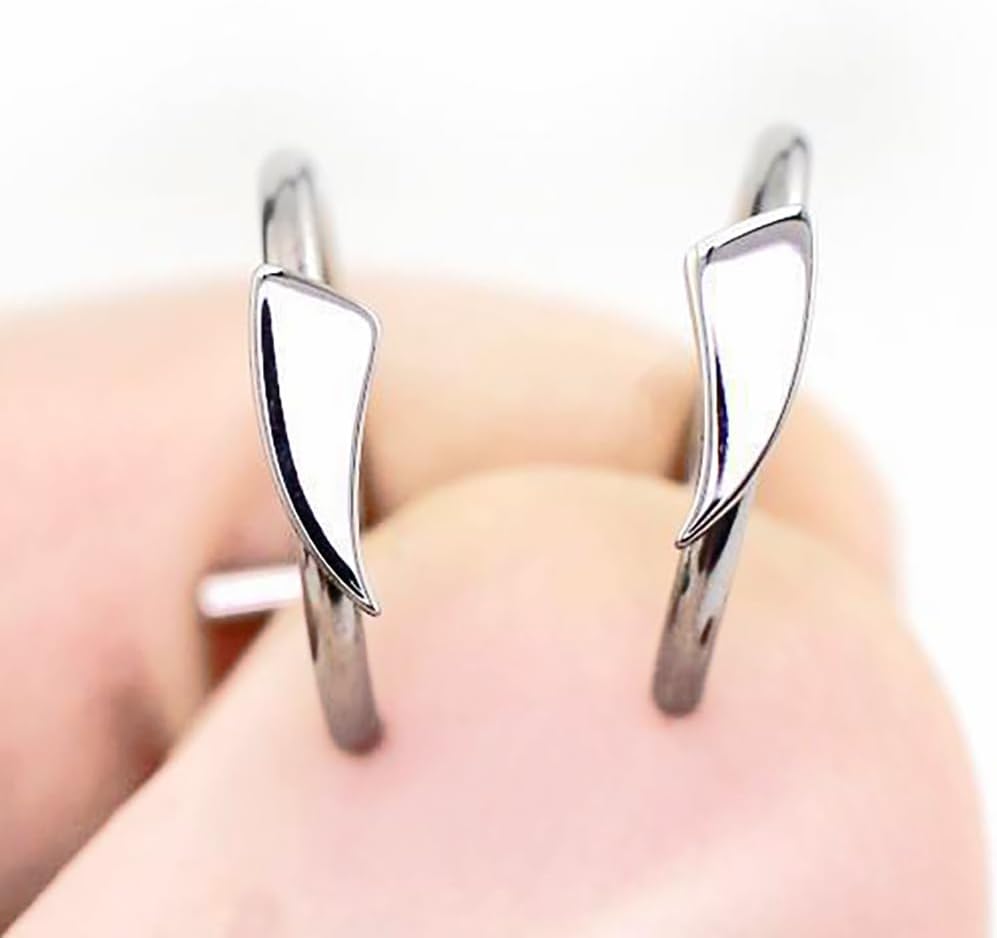 Wolf Teeth Non Piercing Labret Stainless Steel Polishing Lip Jewelry Ring Fashion Trend Personalized Fangs