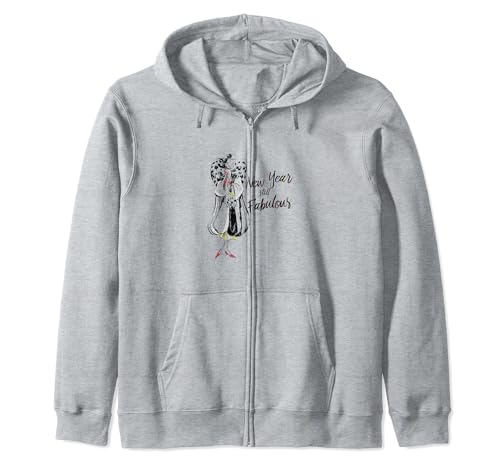 Sweat zippé Cruella Disney 101 Dalmatians hoodie imprimé Still Fabulous