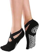 RichAxis Non Slip Yoga Socks For Women Yoga Socks Sport Fitness Ankle Grip Gym No-Slip Socks for Pilates Barre Ballet Barefoot Workout
