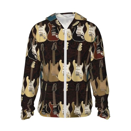 T-shirt de soleil homme motif guitare fini les coups de soleil