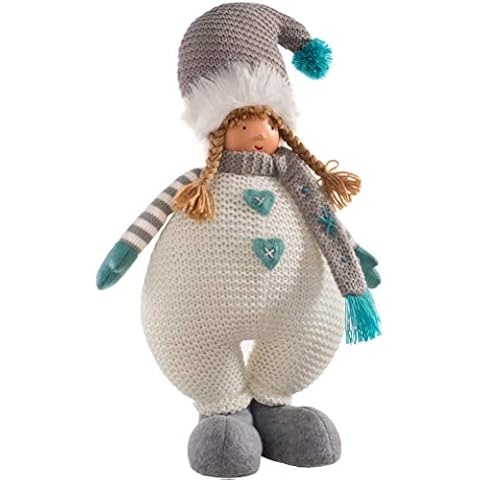 WeRChristmas Multi-Colour Standing Christmas Girl Figurine Cover