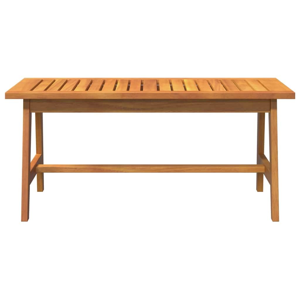 Tavolino da salotto in legno massello di acacia oliato naturale