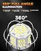 BANGO 7443 LED Bulb White Backup Reverse Light, 7440 7441 7444 T20 Super Bright for Car LED Back Up Tail Brake Parking Lights, 4 Pack