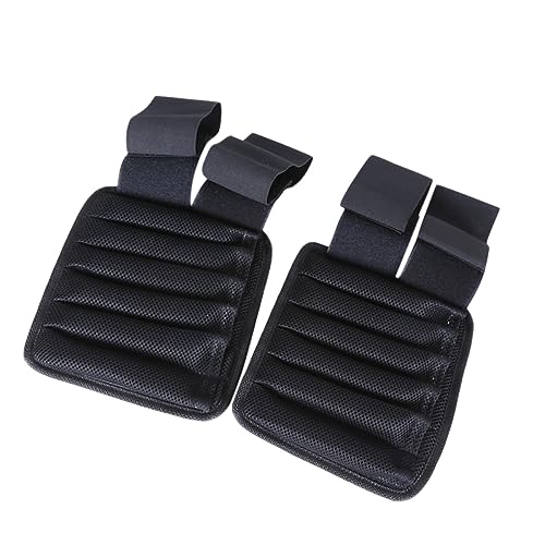 GARVALON Adjustable Weighted Wrist Wraps for Strength Training and Aerobics Strong Support Hand Wristband for Jogging and Gym Workouts Fits All Black