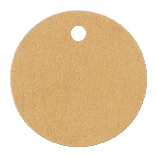 Étiquettes cadeau rondes kraft marron pour sublimer vos paquets et paquets