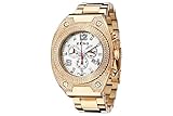  Zeno-Watch Hommes Montre - Bling 1 Chronograph Gold Plated - 91026-5030Q-Pgr-s2M