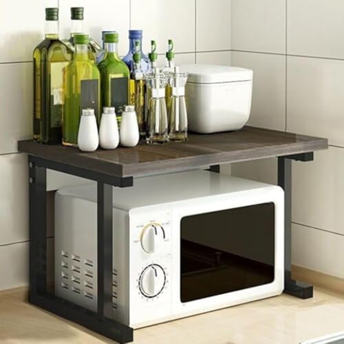 Microwave Shelf Stand - Multi-Functional Storage Solution for Kitchen & Office Equipment, Desktop Printer Stand for Home Office, Durable Kitchen Countertop Organizer