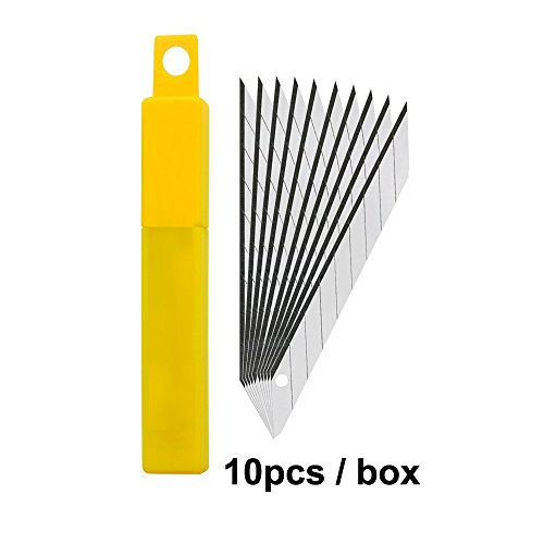Image of Gebildet 30 Degree Carbon Steel Snap-Off Spare Blades Auto Vinyl Cutting Knife Tint Film Hand Tools 30pcs of Pack