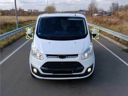 Capuchon de rétroviseur blanc Ford Transit Custom ajustement parfait clipsable - 6
